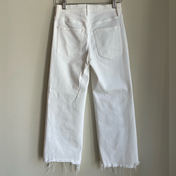 Banana Republic White High Rise Wide-Leg Crop Jean - Picture 4 of 5